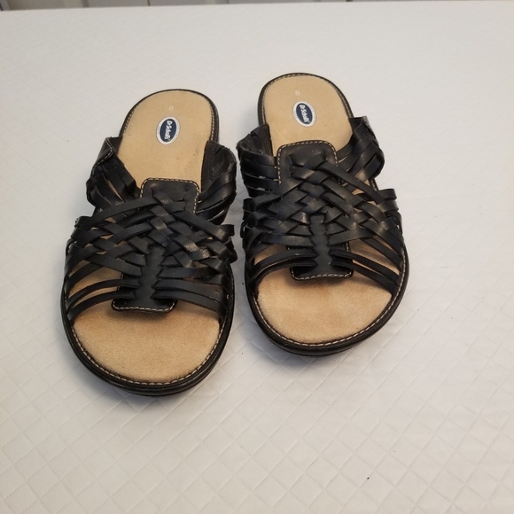 Dr Scholls Black sandals size 8 Slip On Open Toe - Picture 1 of 6